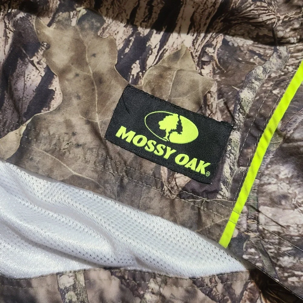 Mossy Oak Camo Swim Trunks XL‎ Mens Tree Camouflage Board Shorts Neon Yellow